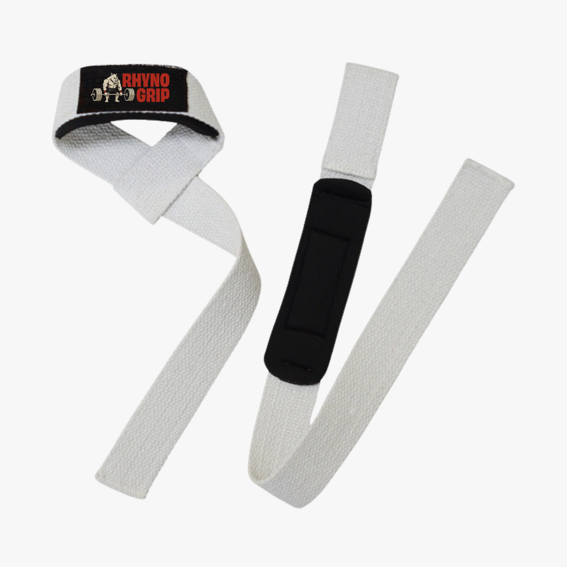 RhynoGrip Heavy-Duty Lifting Straps with Neoprene Padding