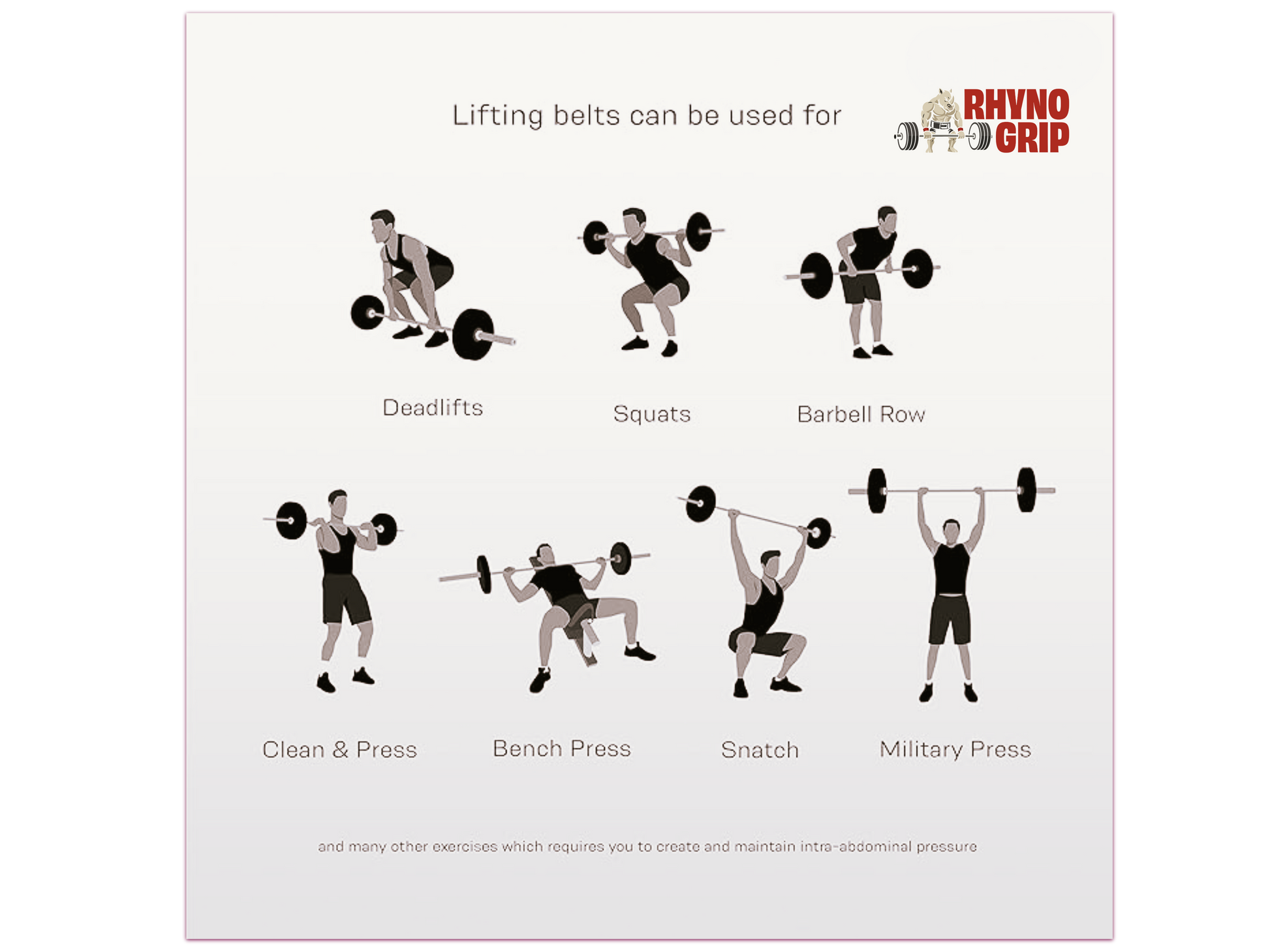 Rhynogrip™ 10mm Single Lever Leather Weightlifting Belt – Adjustable Heavy-Duty Suede Support