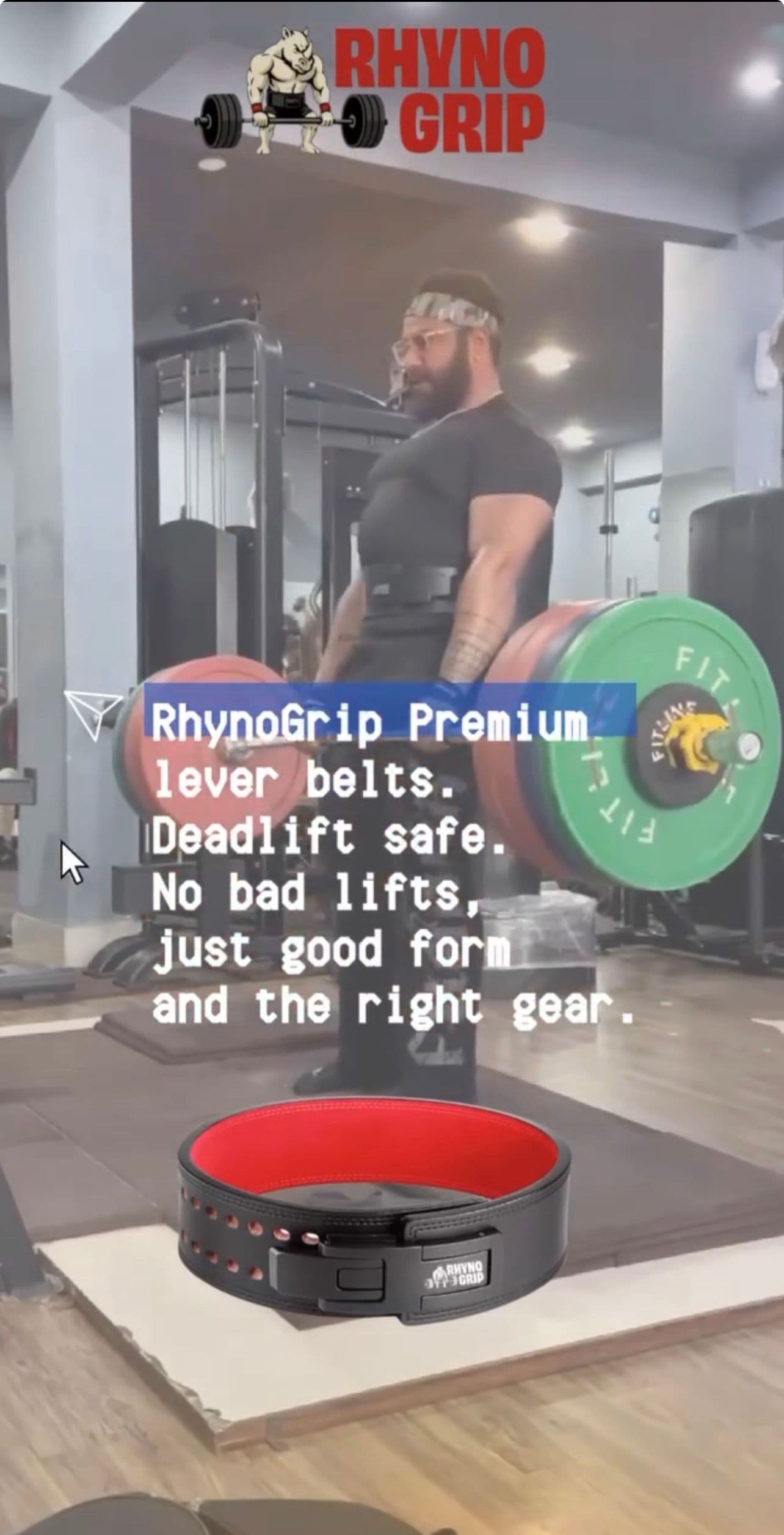 Crush Your PR with Rhynogrip Lever Belt