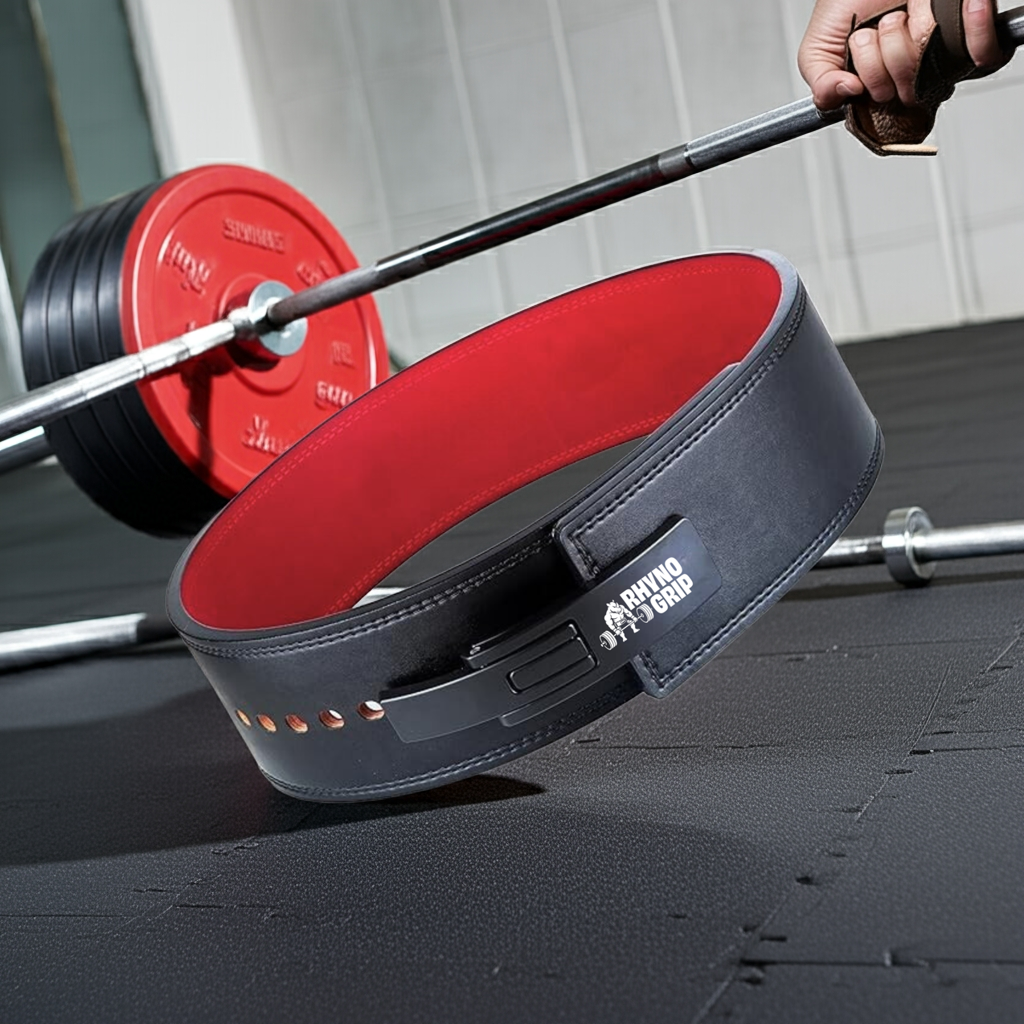 10mm Single Lever Leather Weightlifting Belt